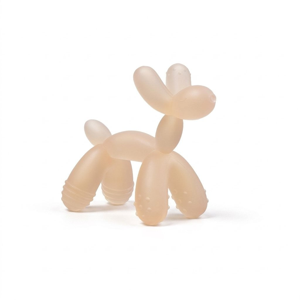 Anneau de dentition chien ballon en silicone nude