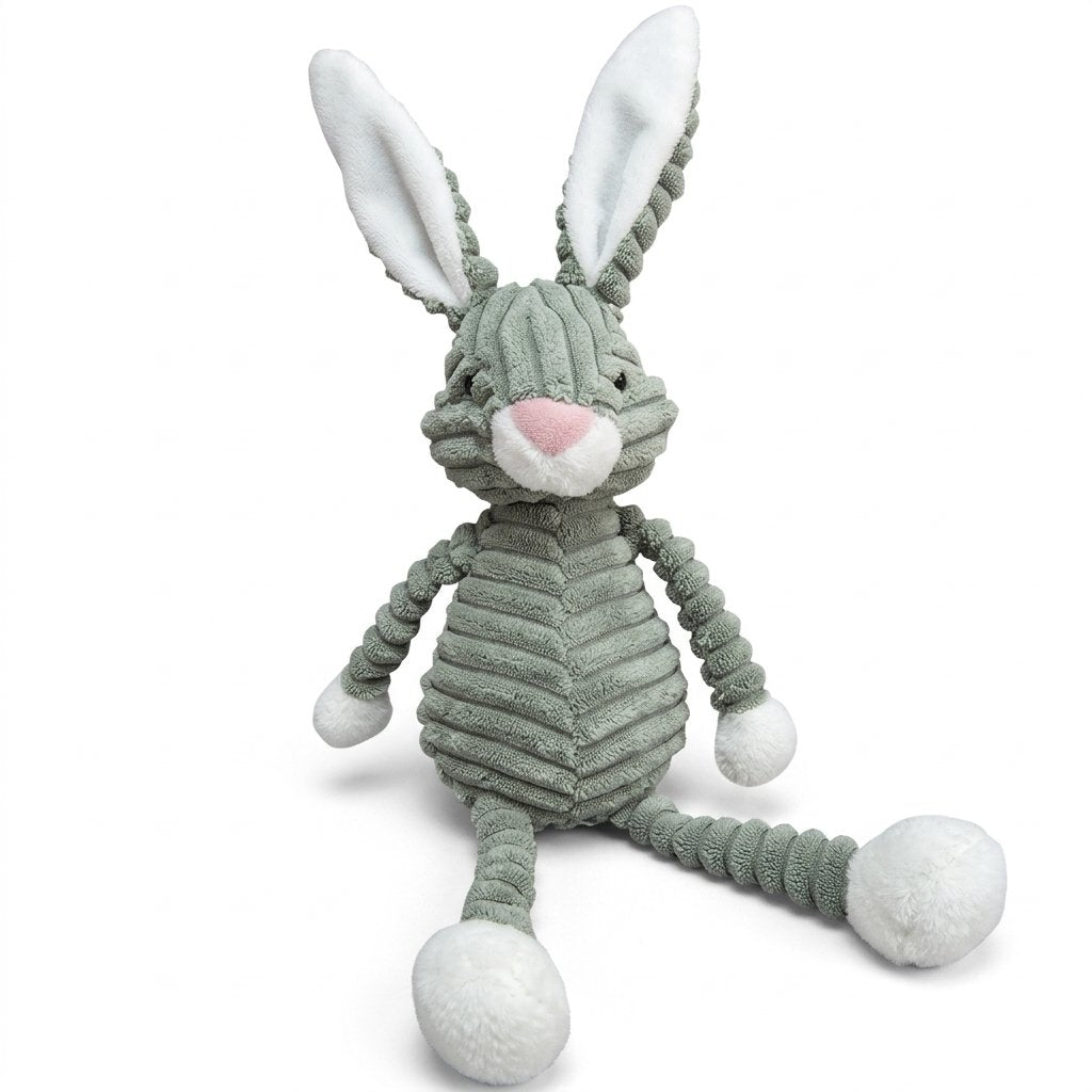 Peluche lapin en velours côtelé MARCELIN