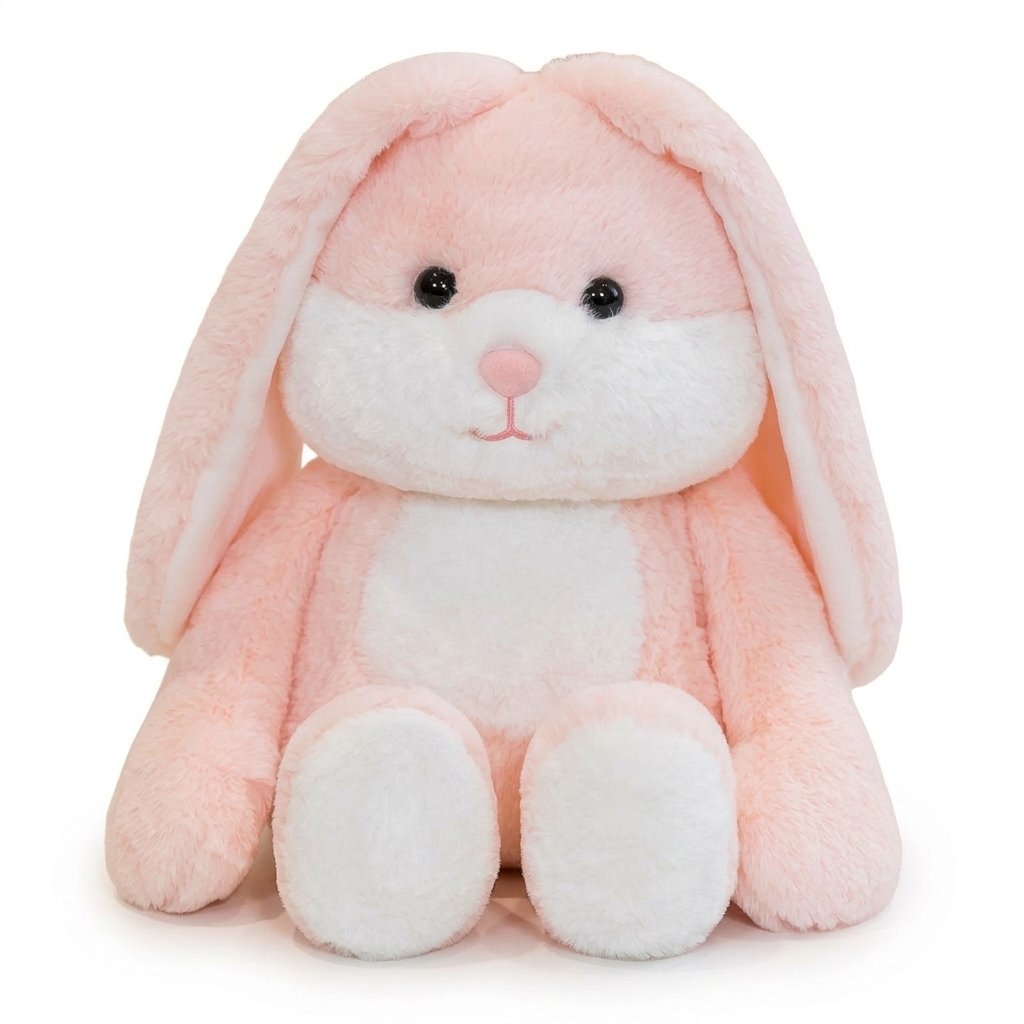 Peluche aux longues jambes lapin rose