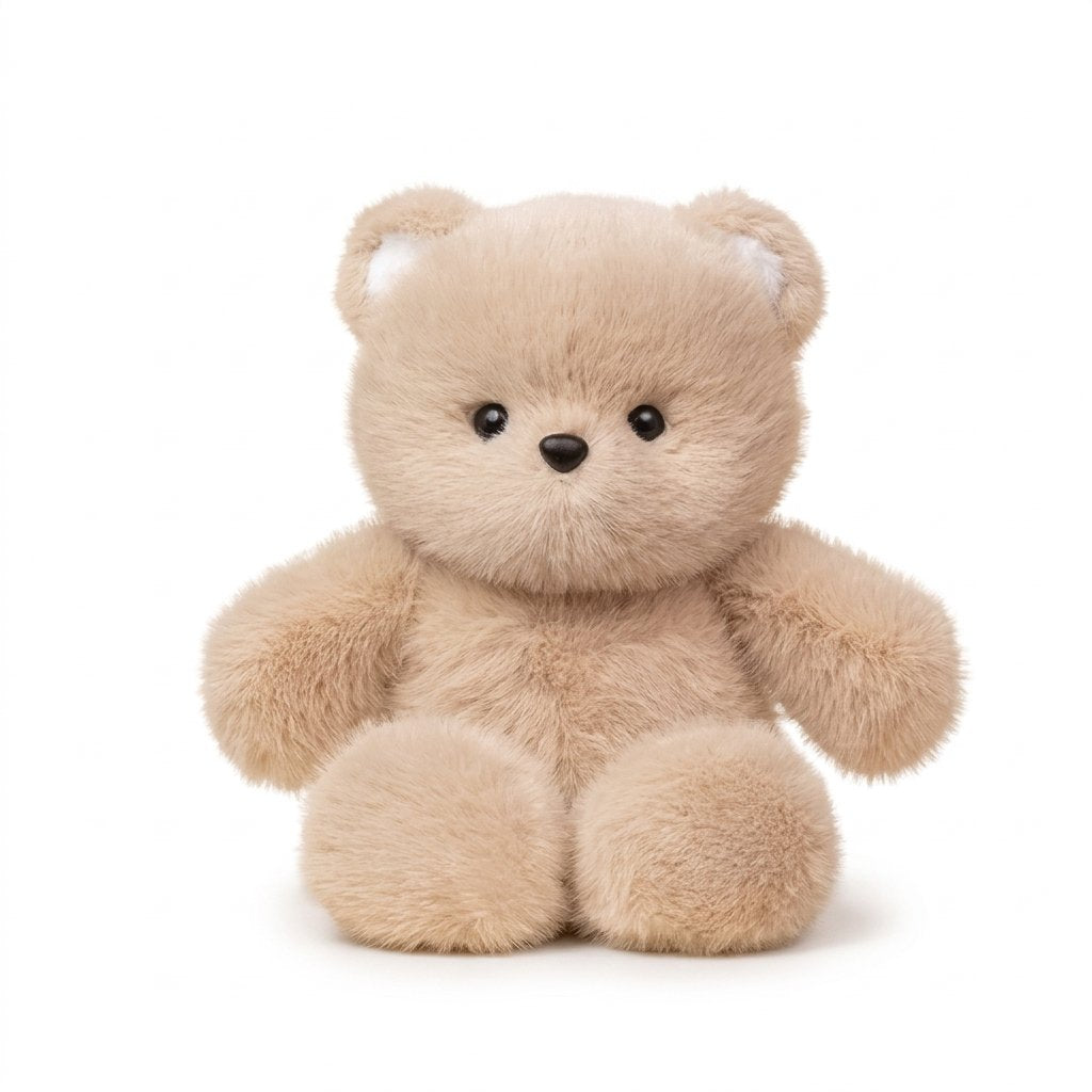 Peluche toute douce ourson beige