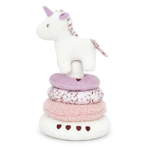Jouet à empiler en tissu avec licorne en peluche