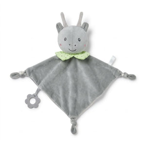 Doudou plat petit cerf NOUCHKA en velours gris
