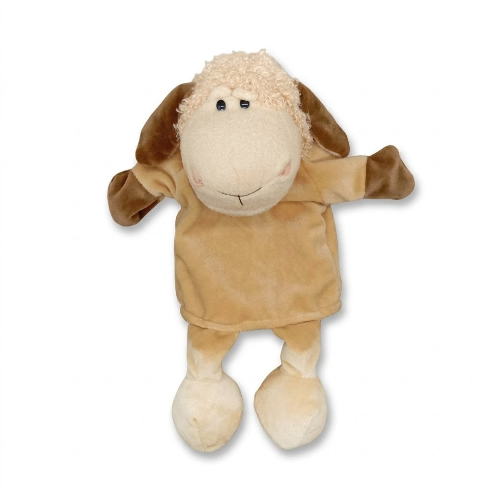 Marionnette à main mouton en peluche