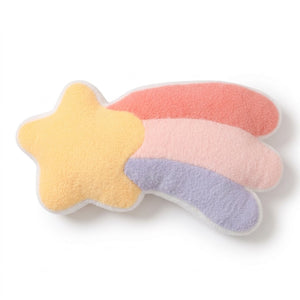 Peluche coussin étoile filante traîne corail OPALE