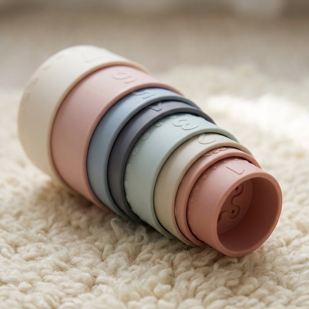 Gobelets en silicone emboîtés