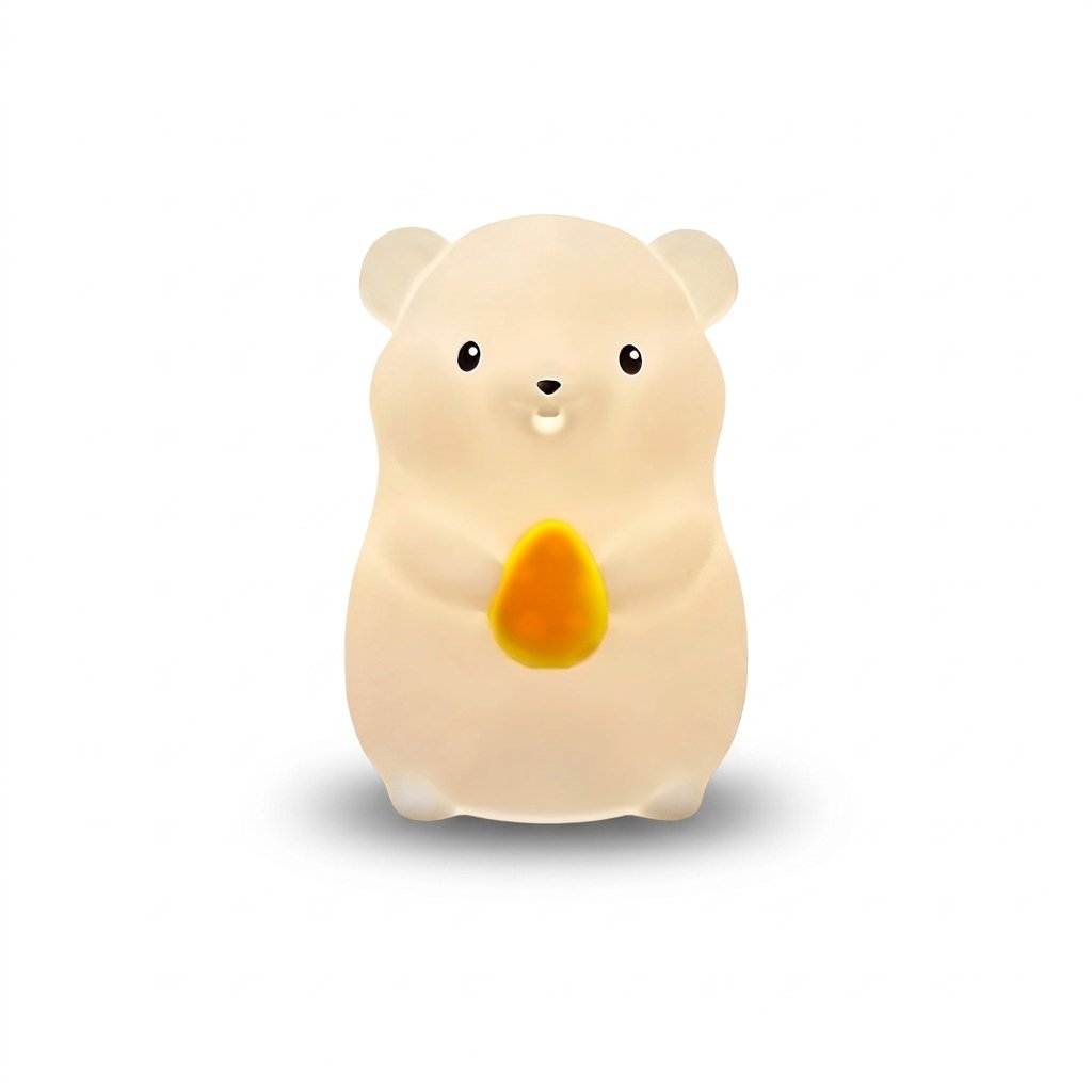 Veilleuse hamster allumée