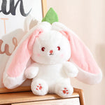 Doudou peluche lapin fraise - TESS - Vignette | Mon ami doudou