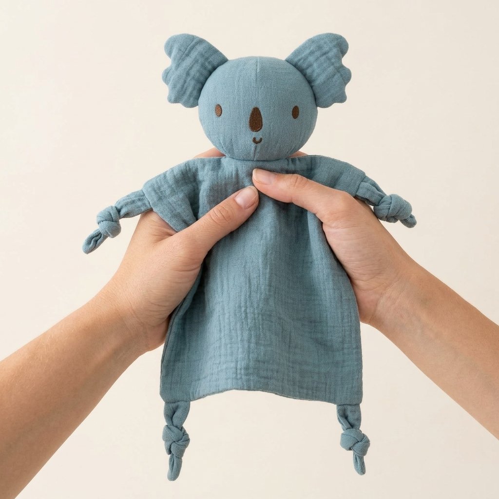 Doudou koala HECTOR tenu dans les mains