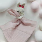 Doudou Plat lapin Crochet - LIVIA - Vignette | Mon ami doudou