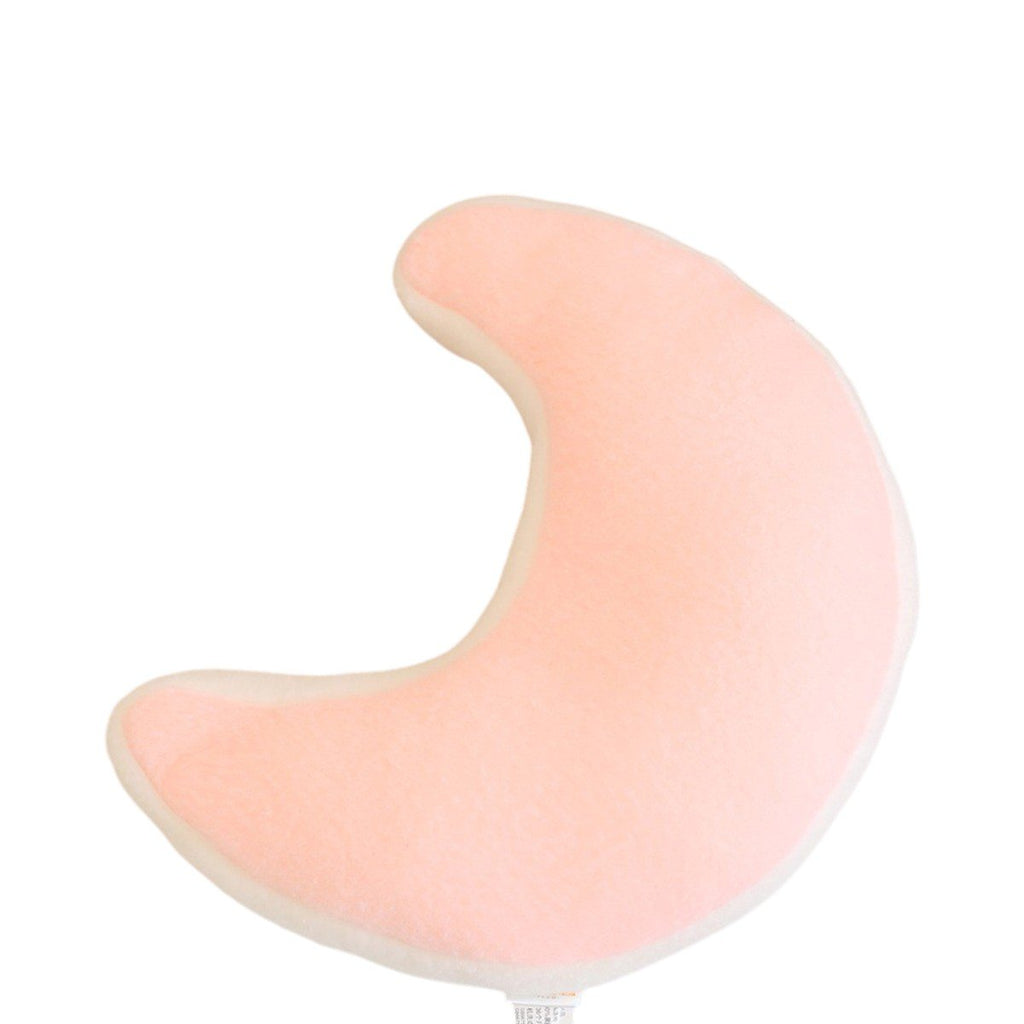 Peluche coussin lune rose pêche