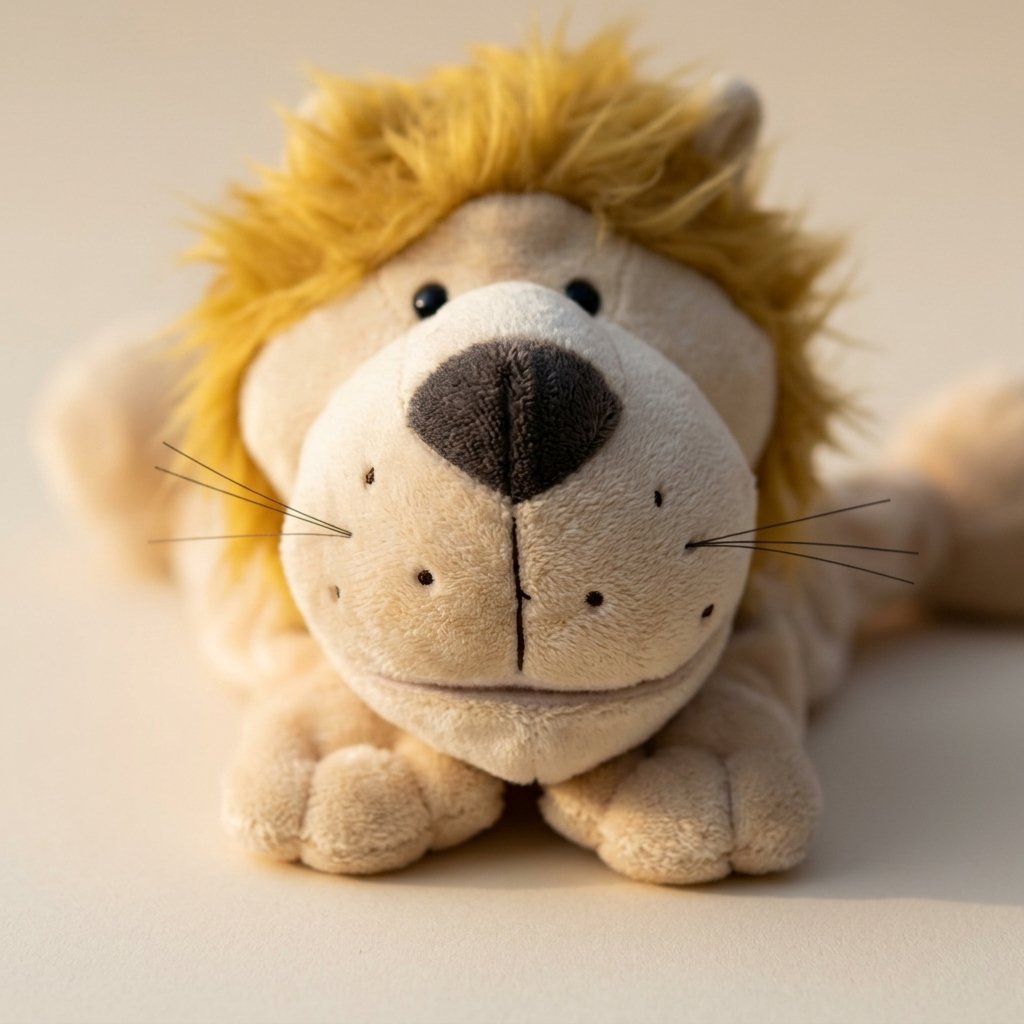 Tête de la marionnette lion