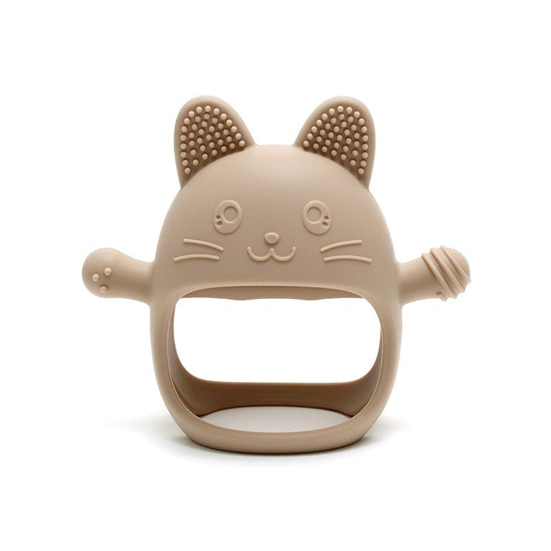 Anneau de dentition chat à enfiler taupe