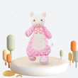 Doudou cochon rose plat pour bébé, anneau de dentition - ARTHUR