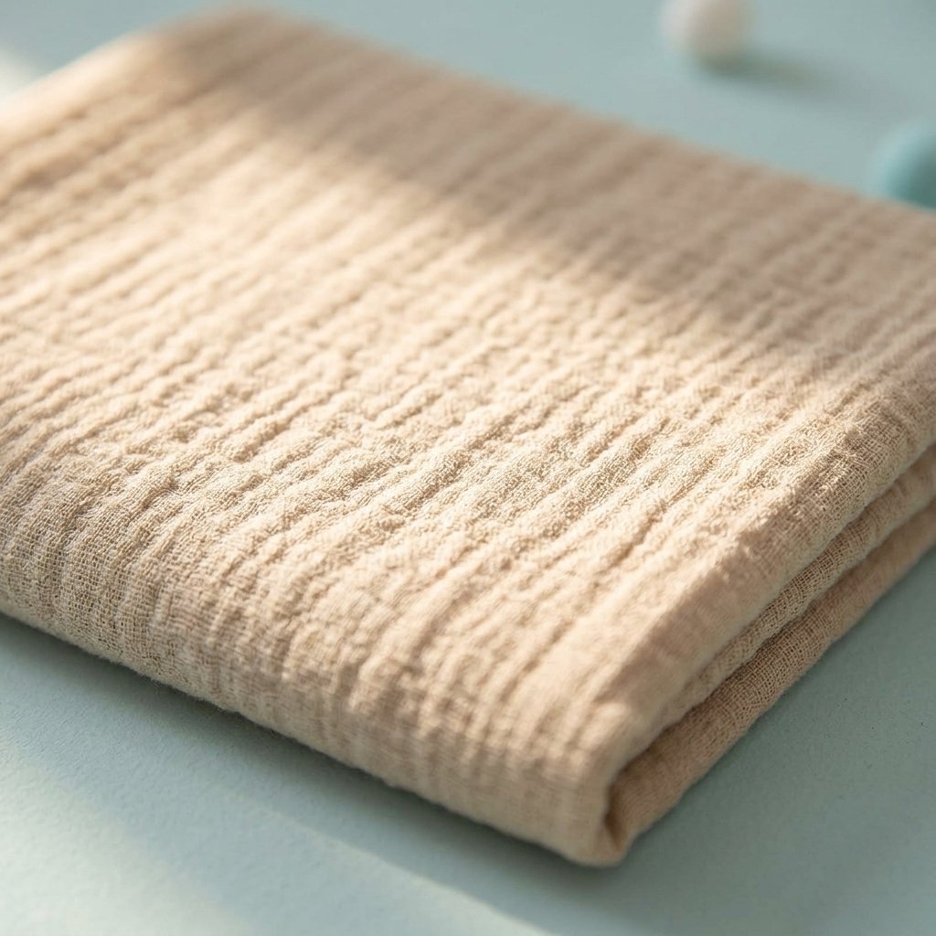 Détail de la mousseline de coton unie