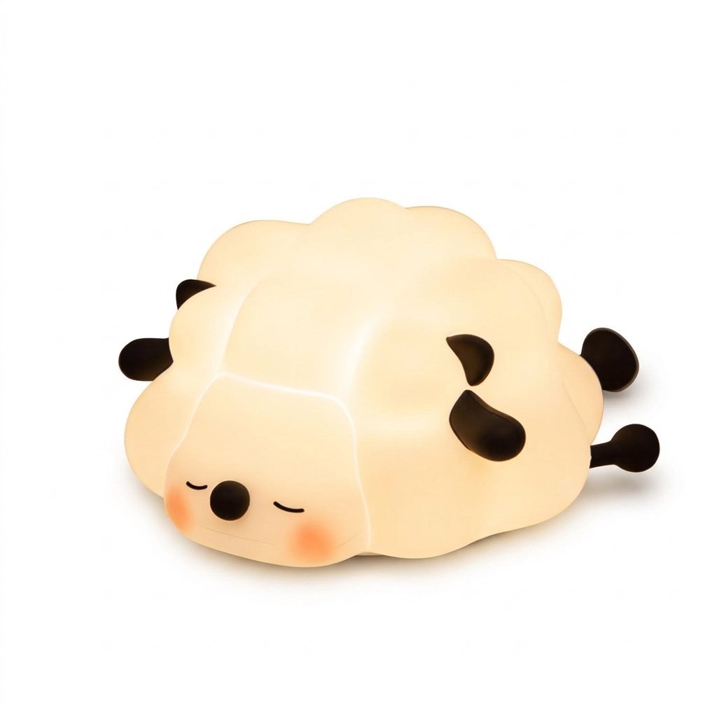 Veilleuse mouton couché en silicone