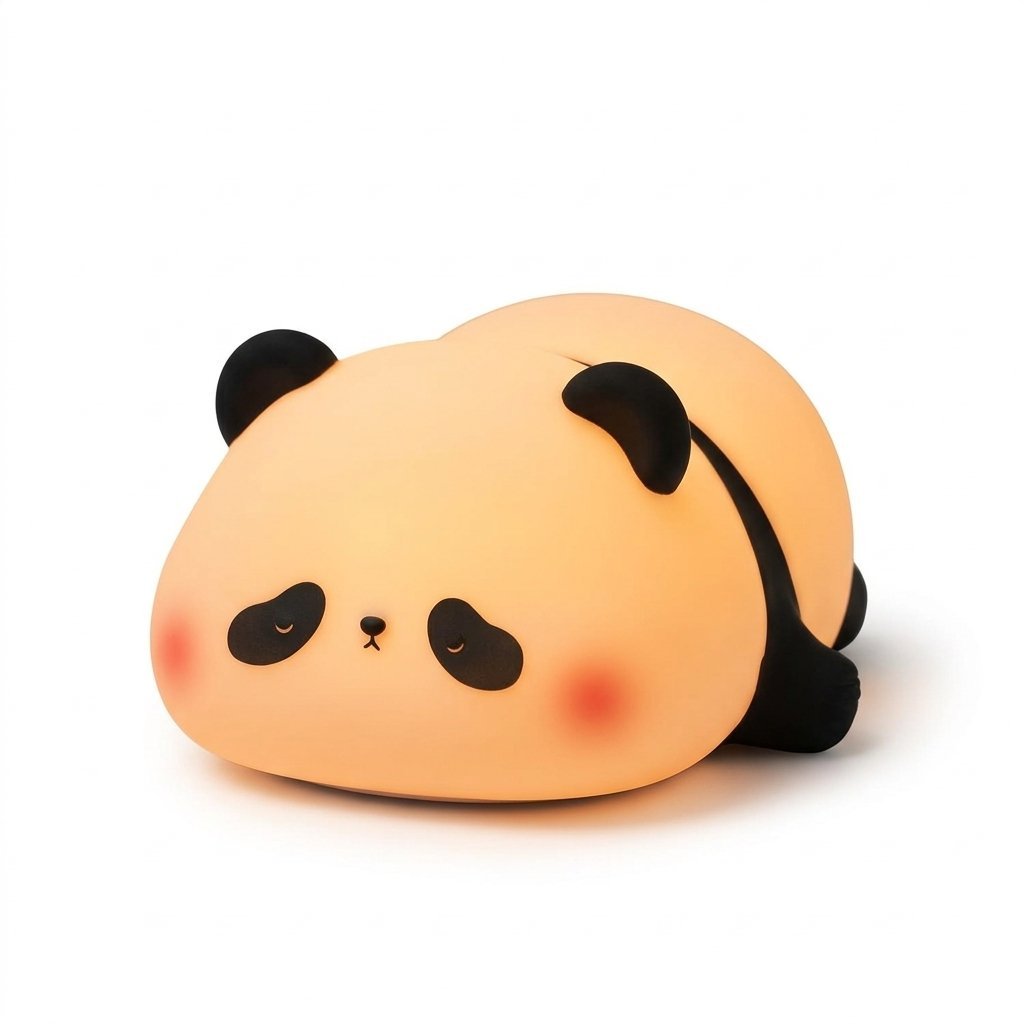 Veilleuse panda couché en silicone