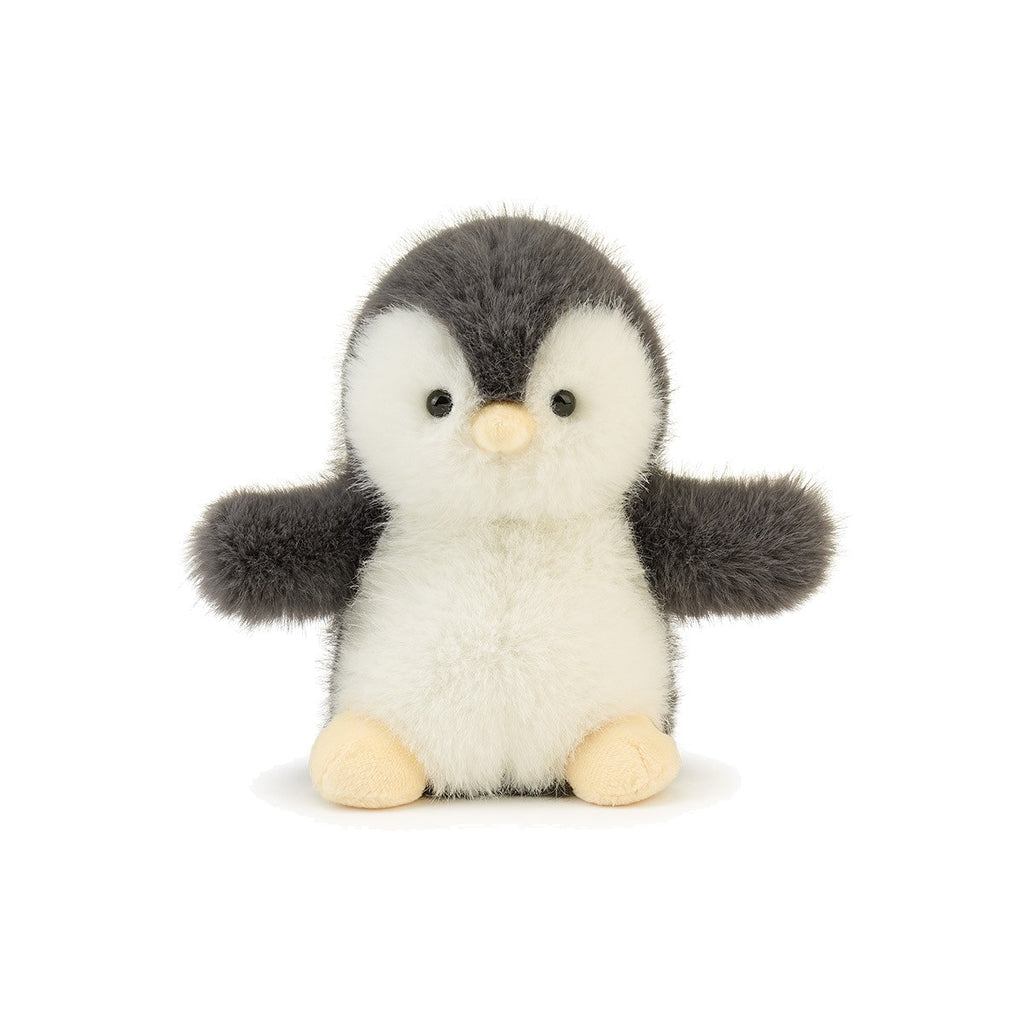 Petite peluche pingouin duveteuse de 15 cm