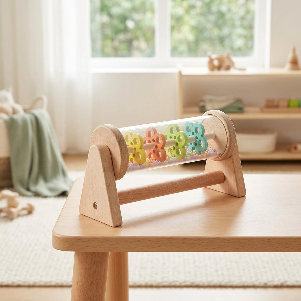 Rouleau de pluie sur une petite table d'enfant