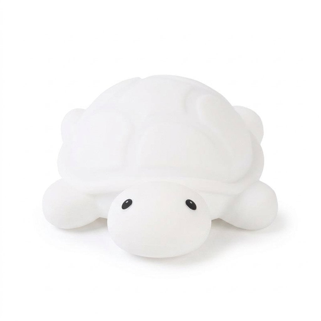 Veilleuse tortue HONORINE en silicone blanc