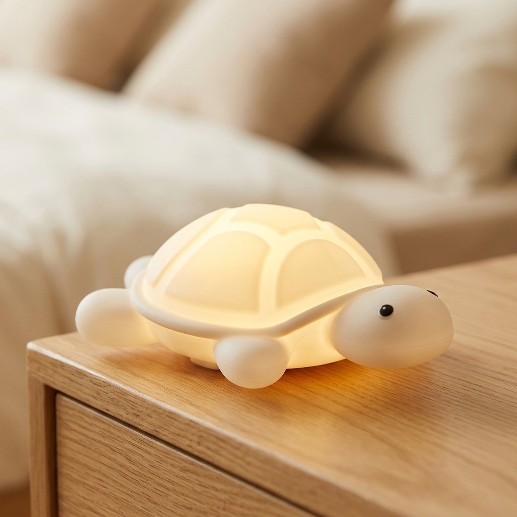 Carapace de la veilleuse tortue en gros plan